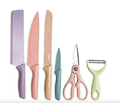 🚚 PAGO CONTRAENTREGA 🚚 🔪 KIT DE COCINA PROFESIONAL DE 6 CUCHILLAS ✂️